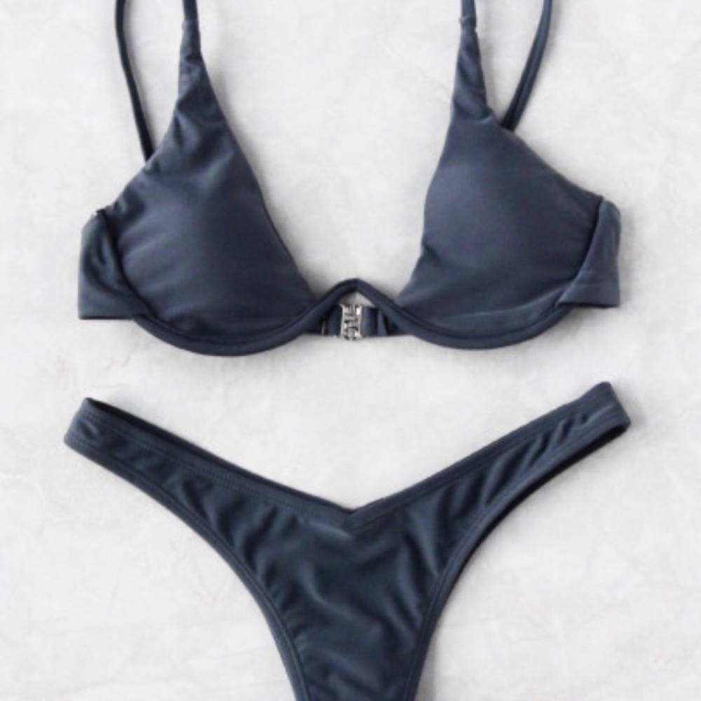 Shein Gray Swimsuit Bikini